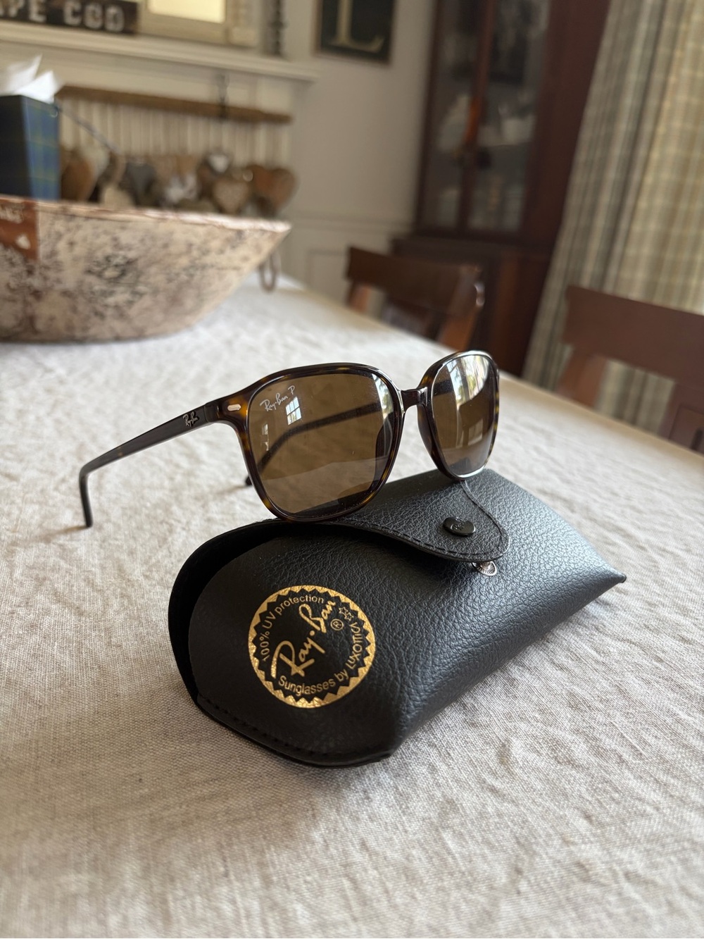 Ray-Ban Leonard Frame Sunglasses with Brown Lenses